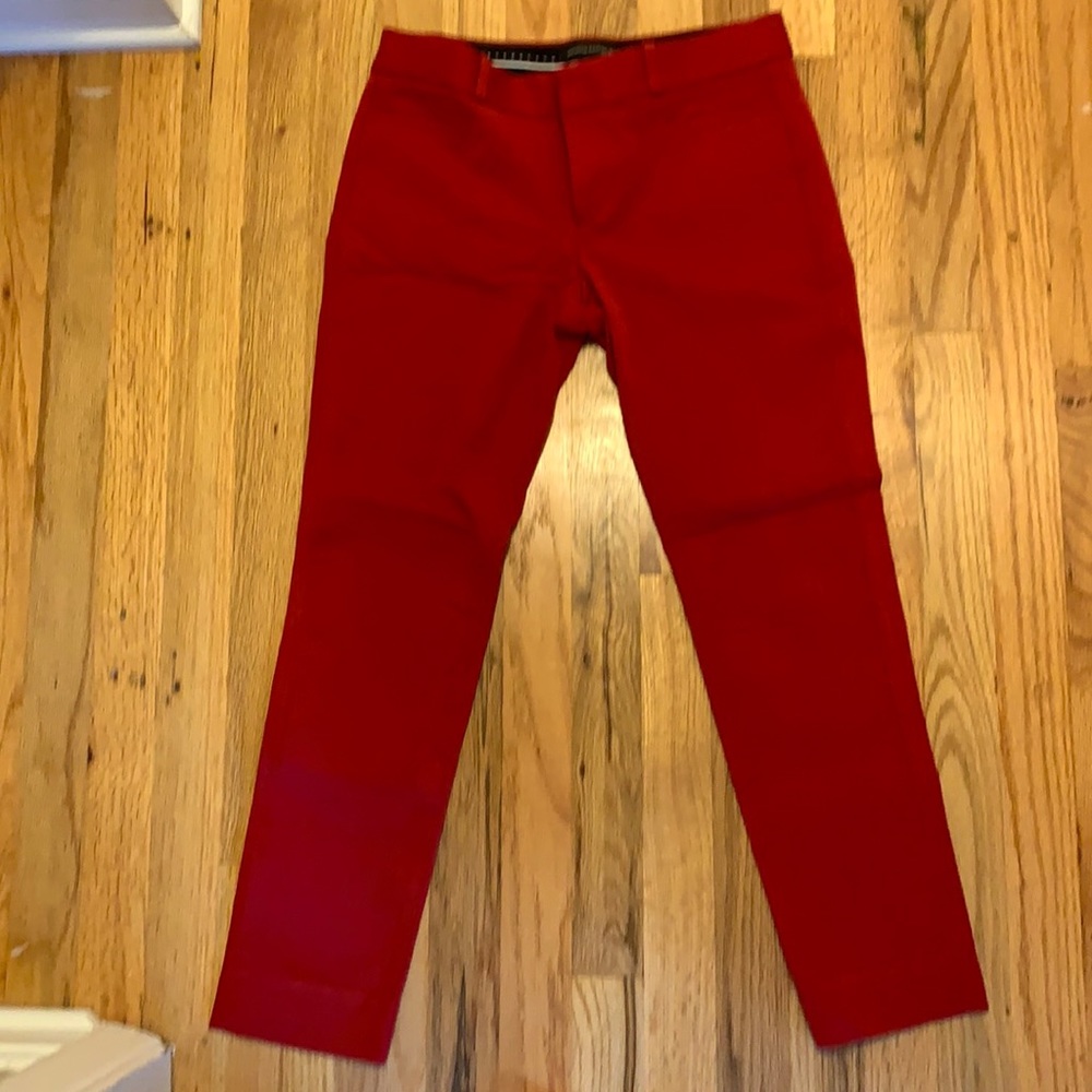 Banana republic cropped red pants
